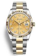 Rolex Herreklokke 126233-0034 Datejust 36 Champagnefarget/Stål Ø36