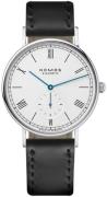 Nomos Glashütte Herreklokke N-251 Ludwig Hvit/Lær Ø40 mm