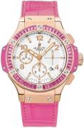 Hublot Herreklokke 341.PP.2010.LR.1933 Tutti Frutti Gold Hvit/Lær