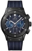 Hublot Herreklokke 521.CM.2707.NR.ITI18 Classic Fusion Blå/Gummi