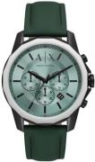 Armani Exchange Herreklokke AX1725 Banks Grønn/Lær Ø44 mm