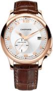 Chopard Herreklokke 161888-5007 L.U.C Twist Sølvfarget/Lær Ø41 mm