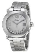 Chopard Dameklokke 278477-3002 Happy Sport Hvit/Stål Ø36 mm