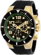 Invicta Herreklokke 30777 Sort/Gummi Ø50 mm