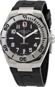 Hamilton Herreklokke H77615333 Khaki Navy GMT Sort/Gummi Ø38 mm