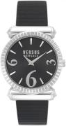 Versus by Versace Dameklokke VSP1V0219 Republique Sort/Lær Ø38 mm