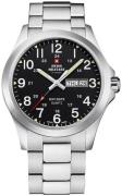 Swiss Military Herreklokke SMP36040.25 Chrono Sort/Stål Ø42 mm