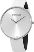 Calvin Klein Dameklokke K8Y231L6 Full Moon Sølvfarget/Lær Ø42 mm