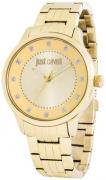 Just Cavalli Dameklokke R7253127530 Huge Champagnefarget/Gulltonet