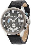 Police Herreklokke R1471668003 Cyclone Grå/Lær Ø48 mm