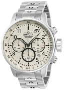 Invicta Herreklokke 23077 S1 Antikkhvit/Stål Ø49 mm