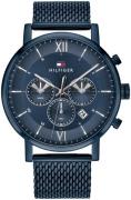 Tommy Hilfiger Herreklokke 1710397 Blå/Stål Ø44 mm