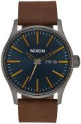 Nixon Herreklokke A1052984-00 The Sentry Blå/Lær Ø42 mm