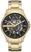 Armani Exchange Herreklokke AX2419 Hampton Sort/Gulltonet stål Ø46