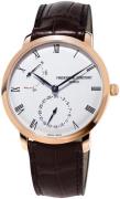 Frederique Constant Herreklokke FC-723WR3S4 Slimline Sølvfarget/Lær