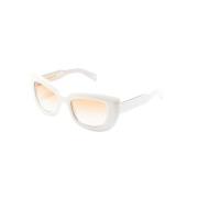 Hvite solbriller med original etui