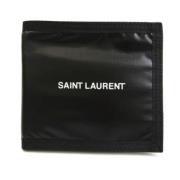 Pre-owned Svart nylon Saint Laurent lommebok