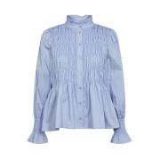 Lyseblå Co`Couture Sandy Smock Shirt Bluse