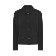 Black Soulmate Anette 1 Jacket Blazerjakke With Collar - Black Jackets