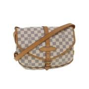 Pre-owned Beige lerret Louis Vuitton skuldervesker