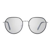 Stilige runde solbriller med grå linser