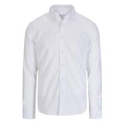 Hvit Button-Down Skjorte i Bomull