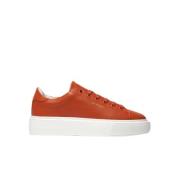 Oransje Gravity Sneakers med tykk såle og elegante detaljer