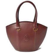Pre-owned Brun Leather Cartier Tote