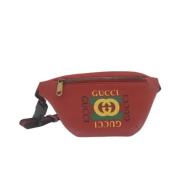 Pre-owned Rød skinn Gucci skulderveske