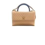 Pre-owned Beige Lær Chanel veske