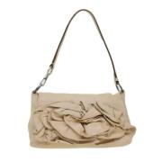 Pre-owned Beige skinn Yves Saint Laurent skulderveske