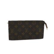 Pre-owned Brunt lerret Louis Vuitton-saken