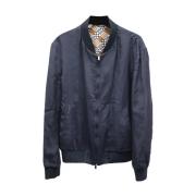 Pre-owned Blå silke Fendi jakke