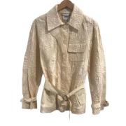 Pre-owned Beige stoff Moschino jakke