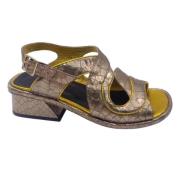Pre-owned Metallisk skinn tørker Van Noten-sandaler