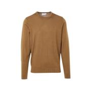Superior Wool Crew Neck Sweater - Brun