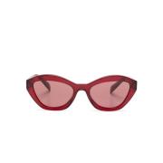 Rød Solbriller med Originale Tilbehør