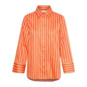 Stripete Bomullsskjorte - Stilfullt Tillegg til Garderoben