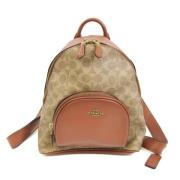 Pre-owned Brown Canvas Coach Ryggsekk