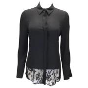 Pre-owned Svart silke Alexander McQueen Topp