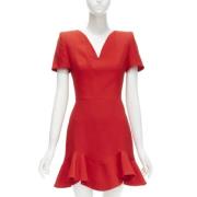 Pre-owned Rød ull Alexander McQueen kjole