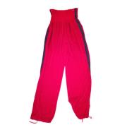 Pre-owned Rød fløyel Jean Paul Gaultier jumpsuit