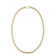 Cuban Chain Necklace Thin Gold