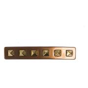 Stud Hair Clip Large Cognac