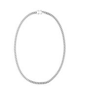 Cuban Chain Necklace Thin Silver