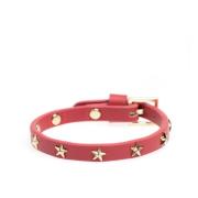 Leather Star Stud Bracelet Mini Terracotta