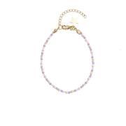 Glass Bead Bracelet 2 MM Lavendel