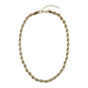 Elegant Twisted Chain Necklace Gold