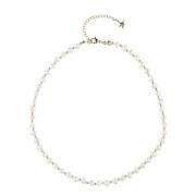 Fresh Water Pearl Necklace 4 MM 40 CM W/Gold Beads