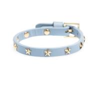 Leather Star Stud Bracelet Mini Cool Blue